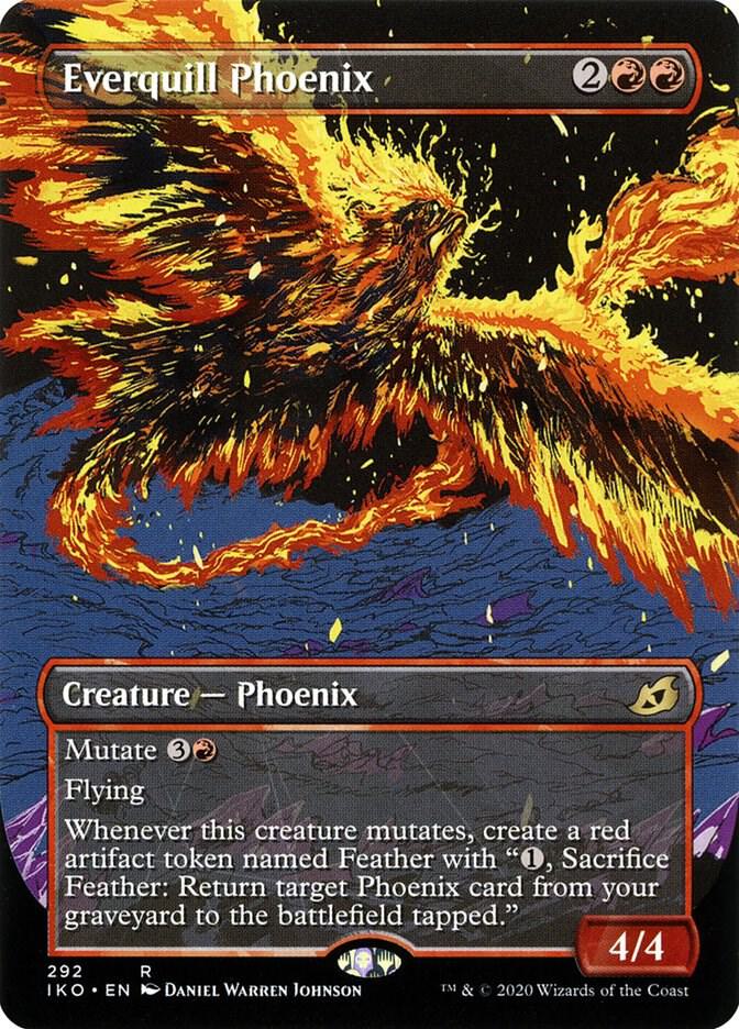 Everquill Phoenix (Showcase) (292) [Ikoria: Lair of Behemoths] [Showcase, Borderless]