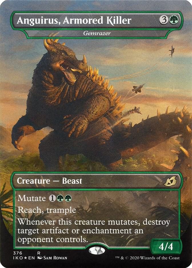 Anguirus, Armored Killer - Gemrazer (376) [Ikoria: Lair of Behemoths] [Borderless]