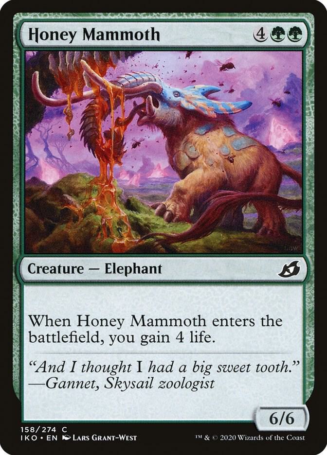 Honey Mammoth (158) [Ikoria: Lair of Behemoths]