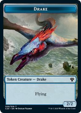 Drake // Goblin Warrior Double-Sided Token (8 // 17) [Commander 2020]