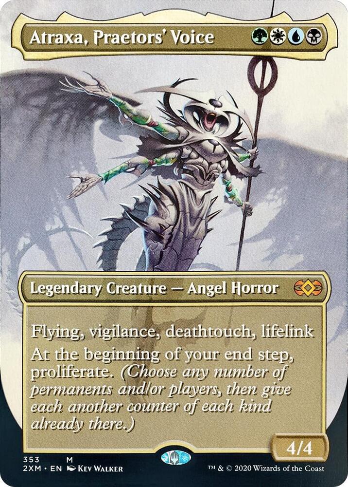 Atraxa, Praetors' Voice (Borderless) (353) [Double Masters] [Borderless]