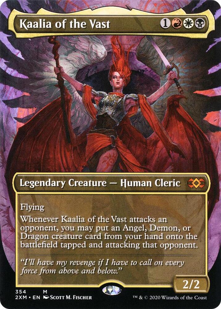Kaalia of the Vast (Borderless) (354) [Double Masters] [Borderless]
