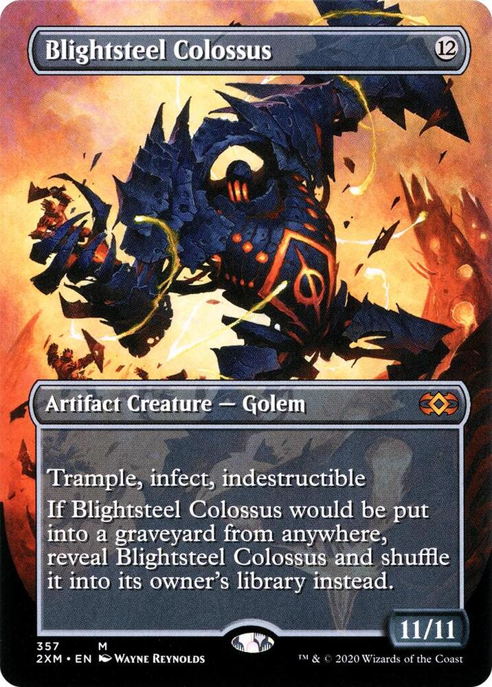 Blightsteel Colossus (Borderless) (357) [Double Masters] [Borderless]