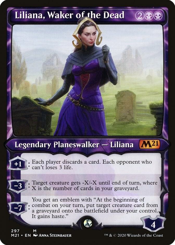 Liliana, Waker of the Dead (Showcase) (297) [Core Set 2021] [Showcase]