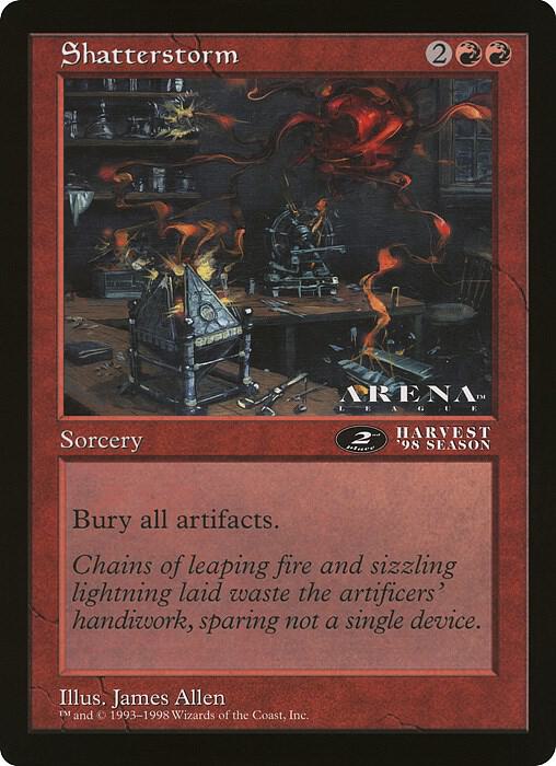 Shatterstorm (2nd Place) (Arena League) [Oversize Cards]