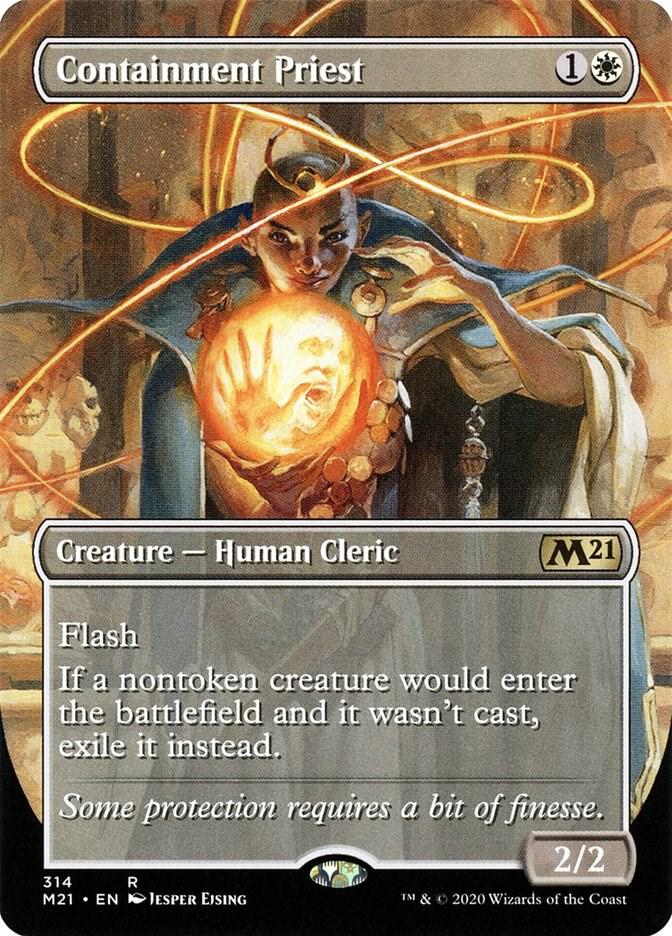 Containment Priest (Alternate Art) (314) [Core Set 2021] [Borderless]