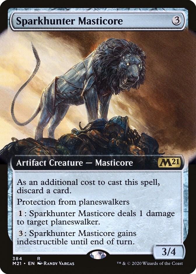 Sparkhunter Masticore (Extended Art) (384) [Core Set 2021] [Extended Art]