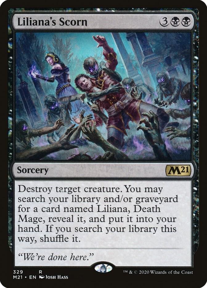 Liliana's Scorn (329) [Core Set 2021]