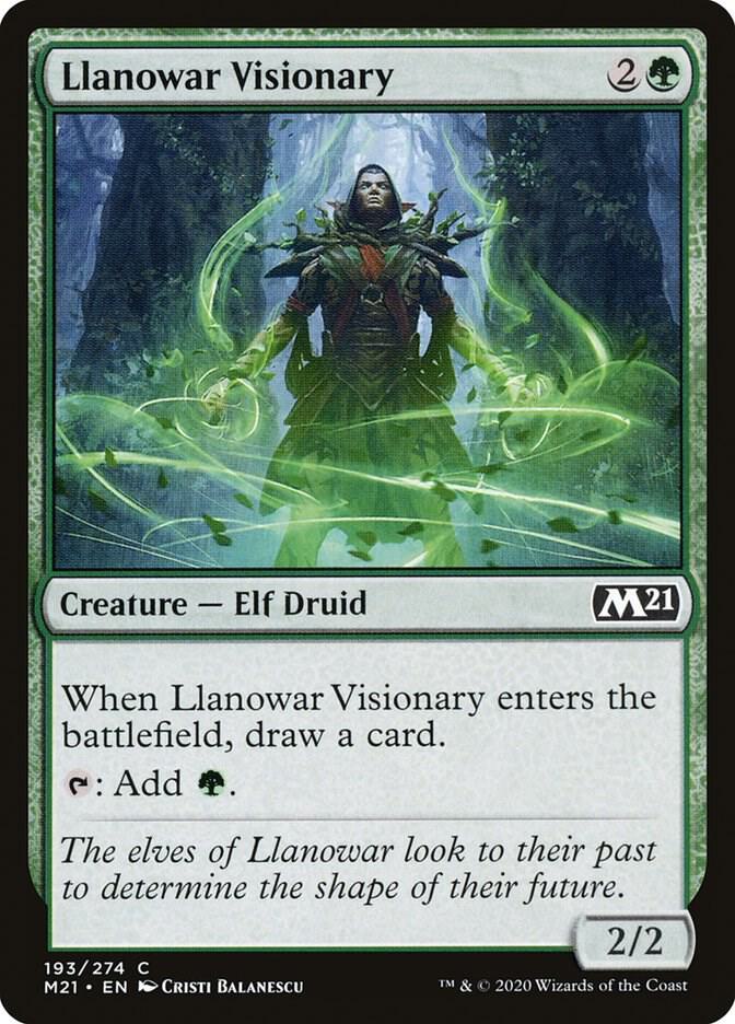 Llanowar Visionary (193) [Core Set 2021]