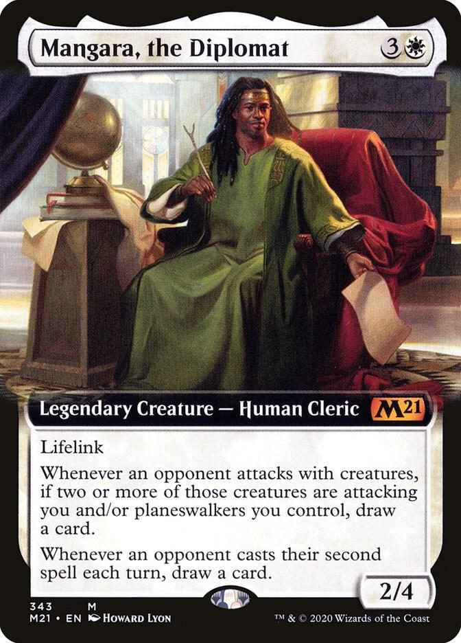 Mangara, the Diplomat (Extended Art) (343) [Core Set 2021] [Extended Art]