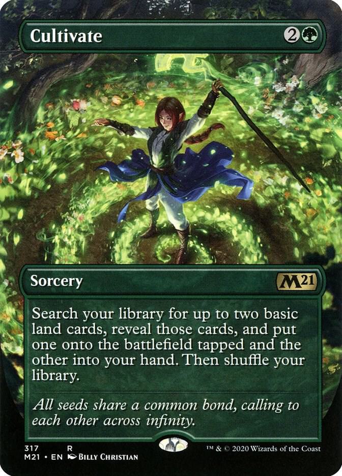 Cultivate (Alternate Art) (317) [Core Set 2021] [Borderless]