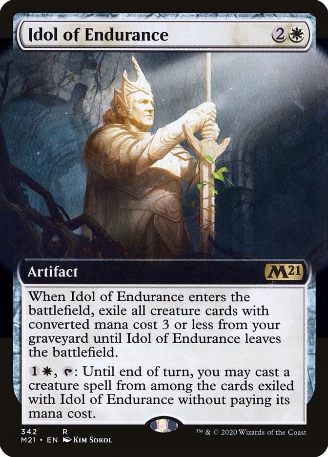 Idol of Endurance (Extended Art) (342) [Core Set 2021] [Extended Art]