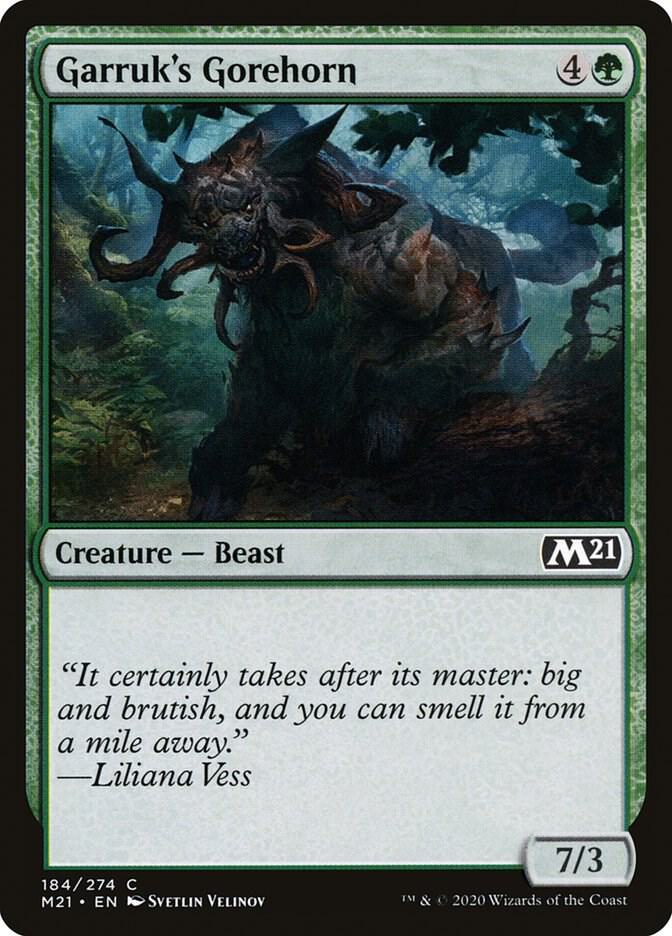 Garruk's Gorehorn (184) [Core Set 2021]
