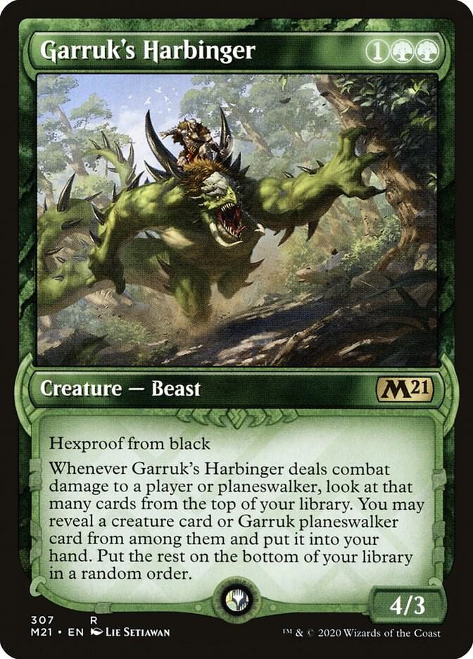 Garruk's Harbinger (Showcase) (307) [Core Set 2021] [Showcase]