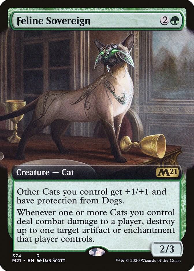 Feline Sovereign (Extended Art) (374) [Core Set 2021] [Extended Art]
