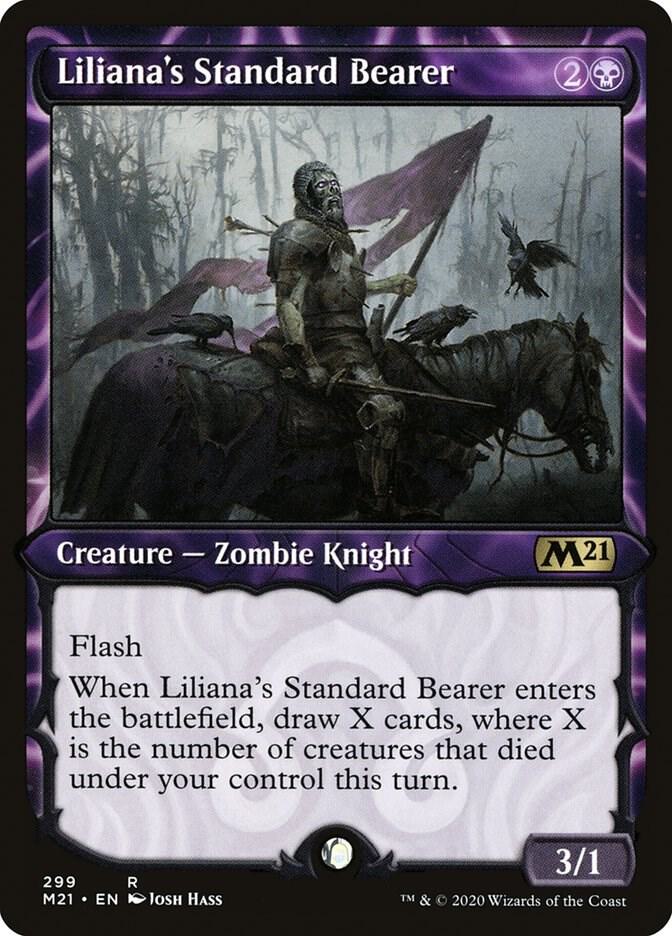 Liliana's Standard Bearer (Showcase) (299) [Core Set 2021] [Showcase]