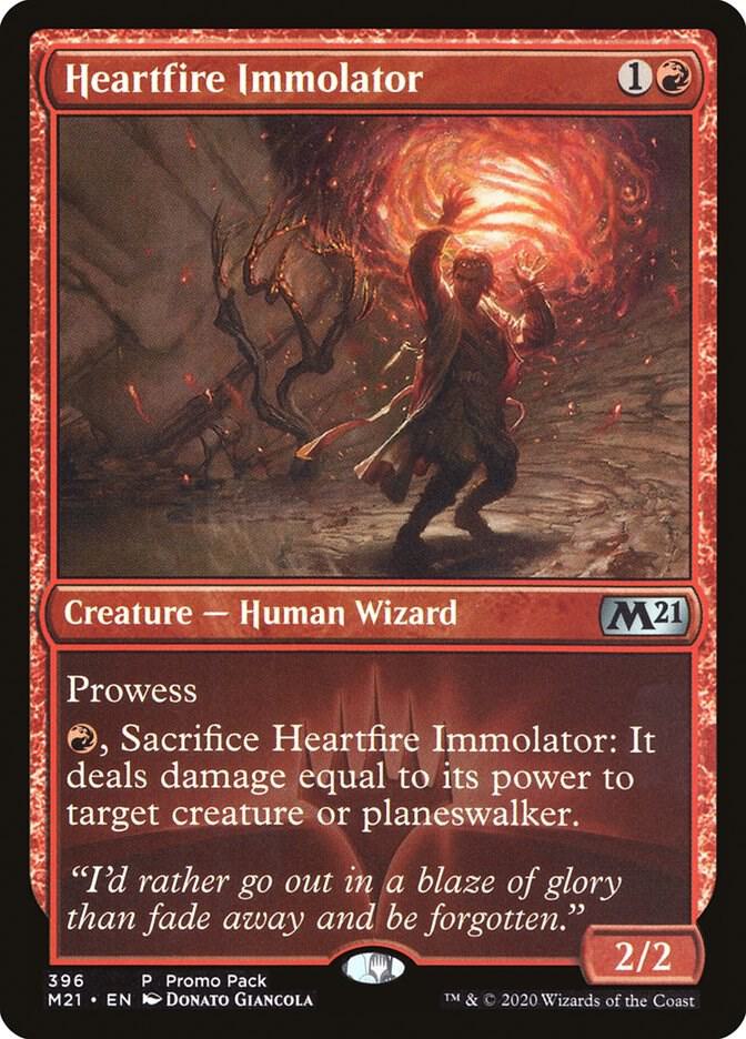 Heartfire Immolator (396) [Core Set 2021 Promos]