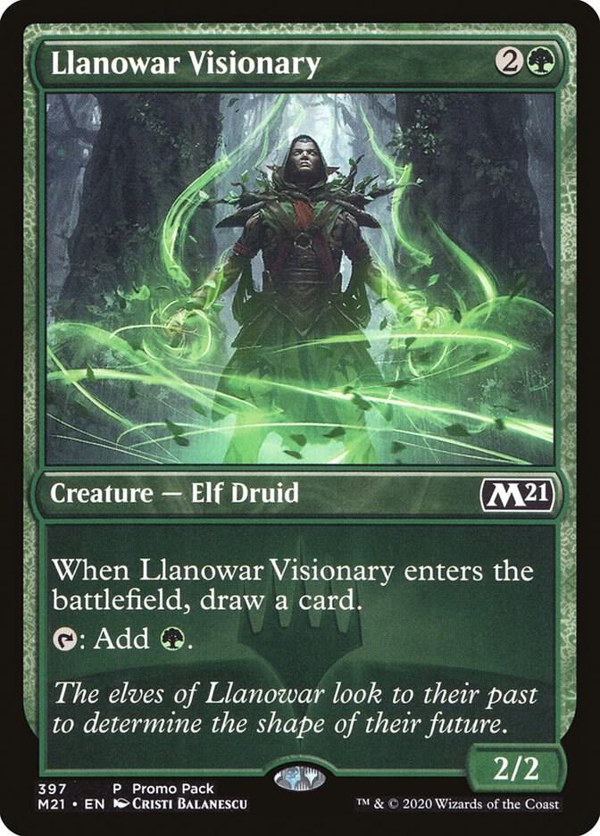 Llanowar Visionary (397) [Core Set 2021 Promos]