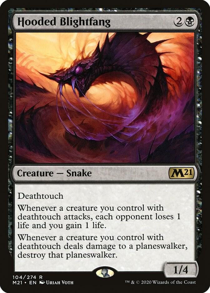 Hooded Blightfang (104) [Core Set 2021]