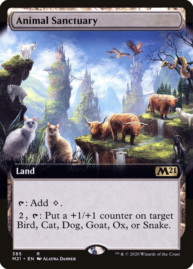 Animal Sanctuary (Extended Art) (385) [Core Set 2021] [Extended Art]