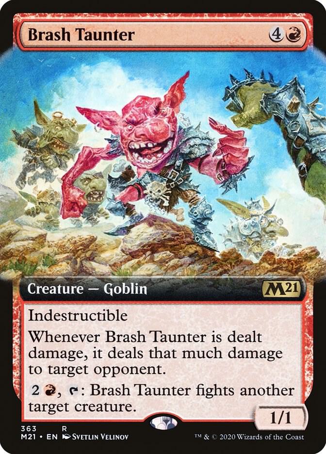 Brash Taunter (Extended Art) (363) [Core Set 2021] [Extended Art]
