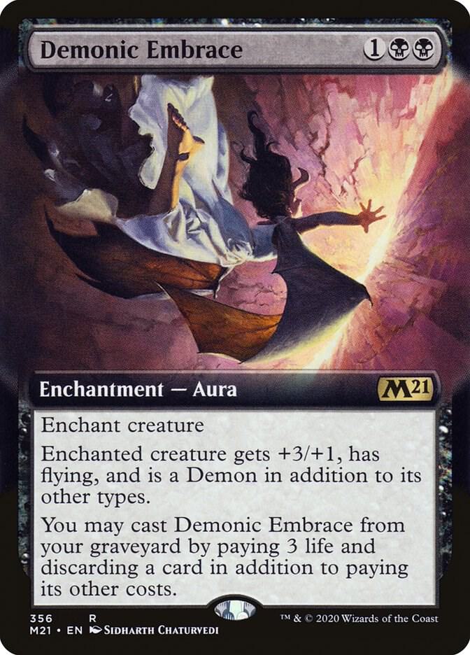 Demonic Embrace (Extended Art) (356) [Core Set 2021] [Extended Art]
