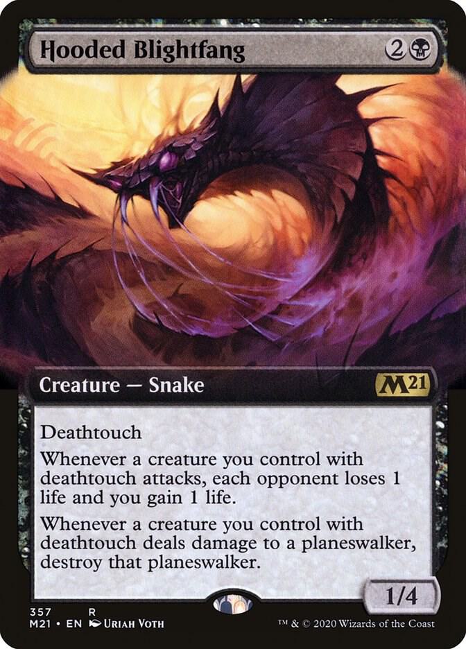 Hooded Blightfang (Extended Art) (357) [Core Set 2021] [Extended Art]