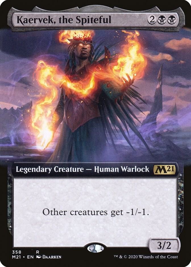 Kaervek, the Spiteful (Extended Art) (358) [Core Set 2021] [Extended Art]