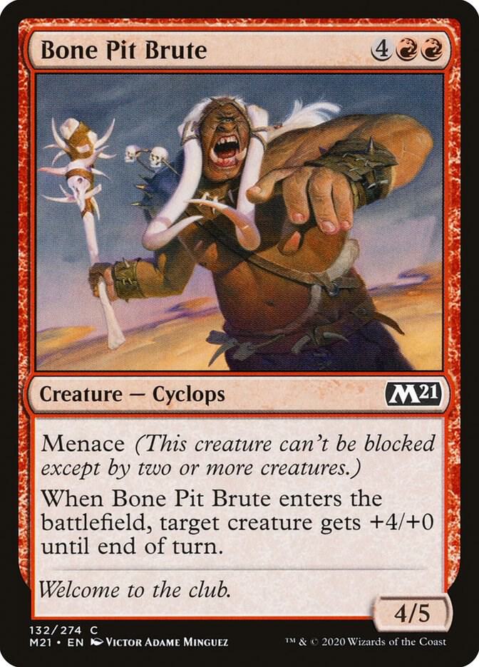 Bone Pit Brute (132) [Core Set 2021]
