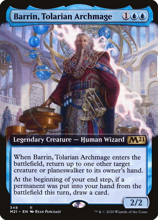 Barrin, Tolarian Archmage (Extended Art) (348) [Core Set 2021] [Extended Art]