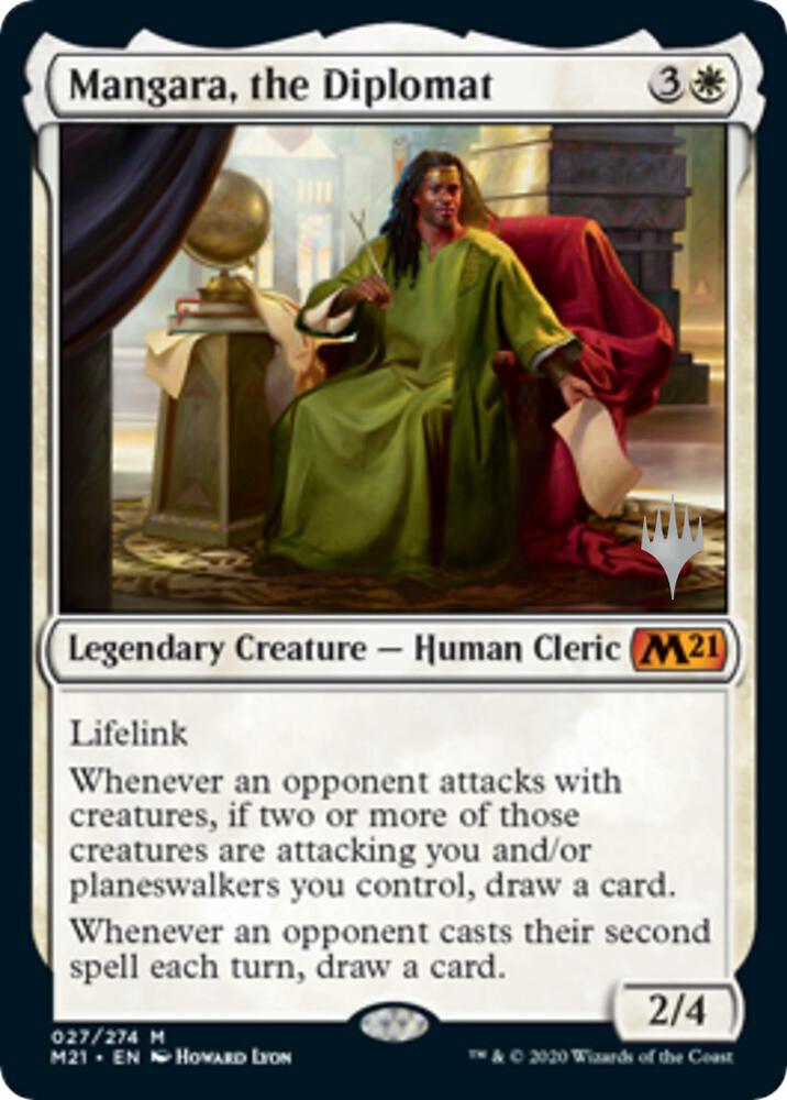 Mangara, the Diplomat (27) [Core Set 2021 Promos]