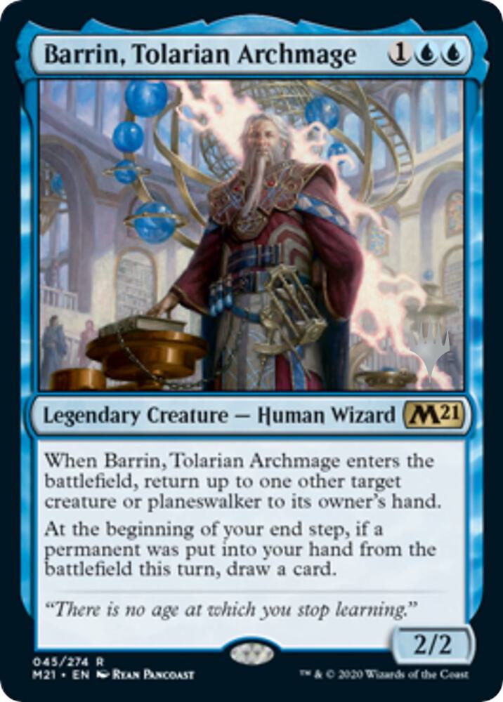 Barrin, Tolarian Archmage (45) [Core Set 2021 Promos]