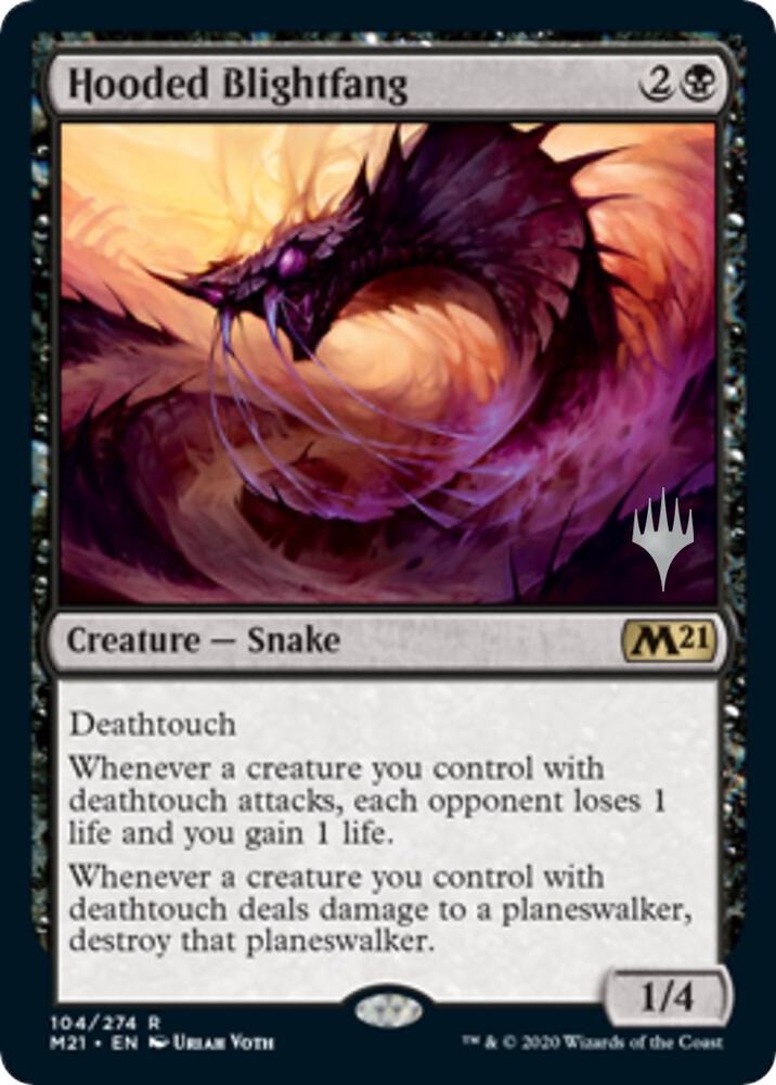 Hooded Blightfang (104) [Core Set 2021 Promos]
