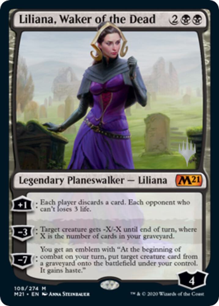 Liliana, Waker of the Dead (108) [Core Set 2021 Promos]