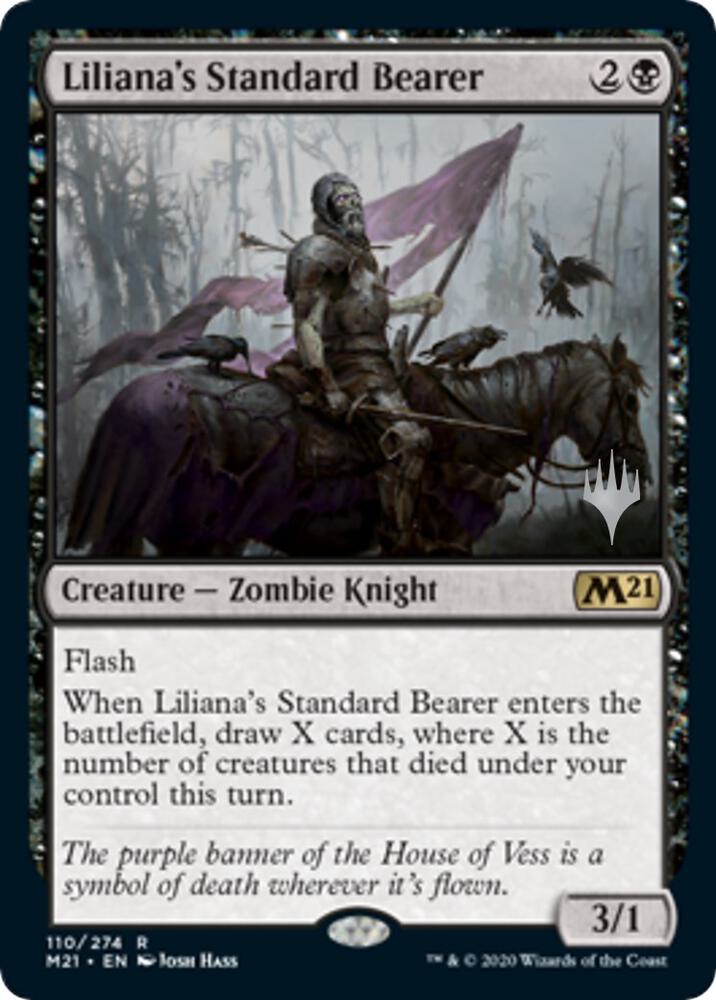 Liliana's Standard Bearer (110) [Core Set 2021 Promos]