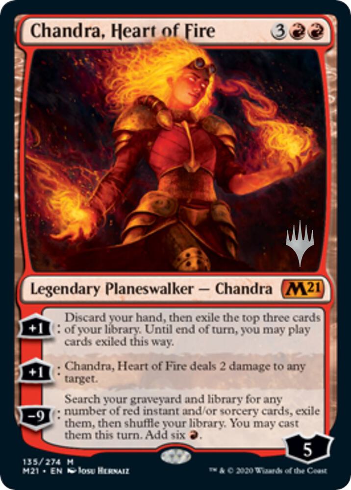 Chandra, Heart of Fire (135) [Core Set 2021 Promos]
