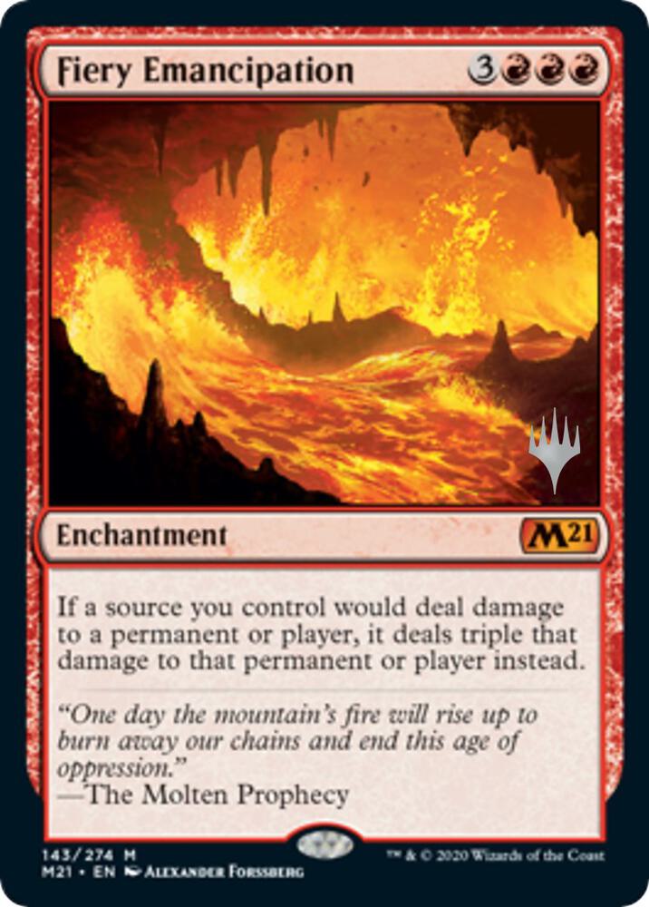 Fiery Emancipation (143) [Core Set 2021 Promos]