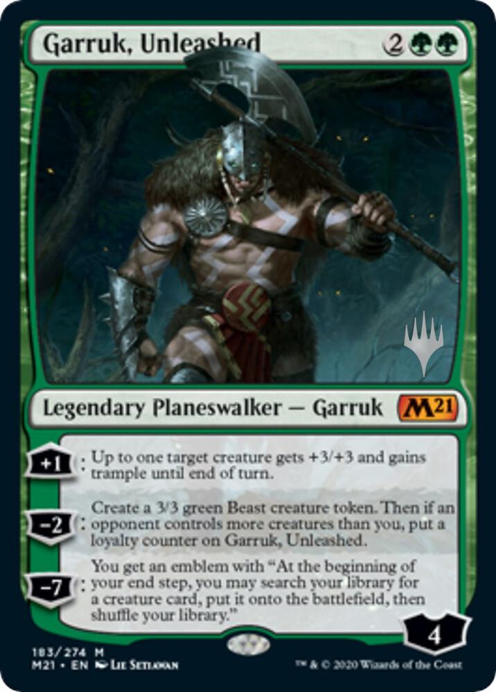 Garruk, Unleashed (183) [Core Set 2021 Promos]