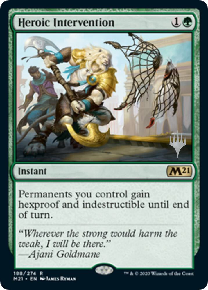 Heroic Intervention (188) [Core Set 2021 Promos]