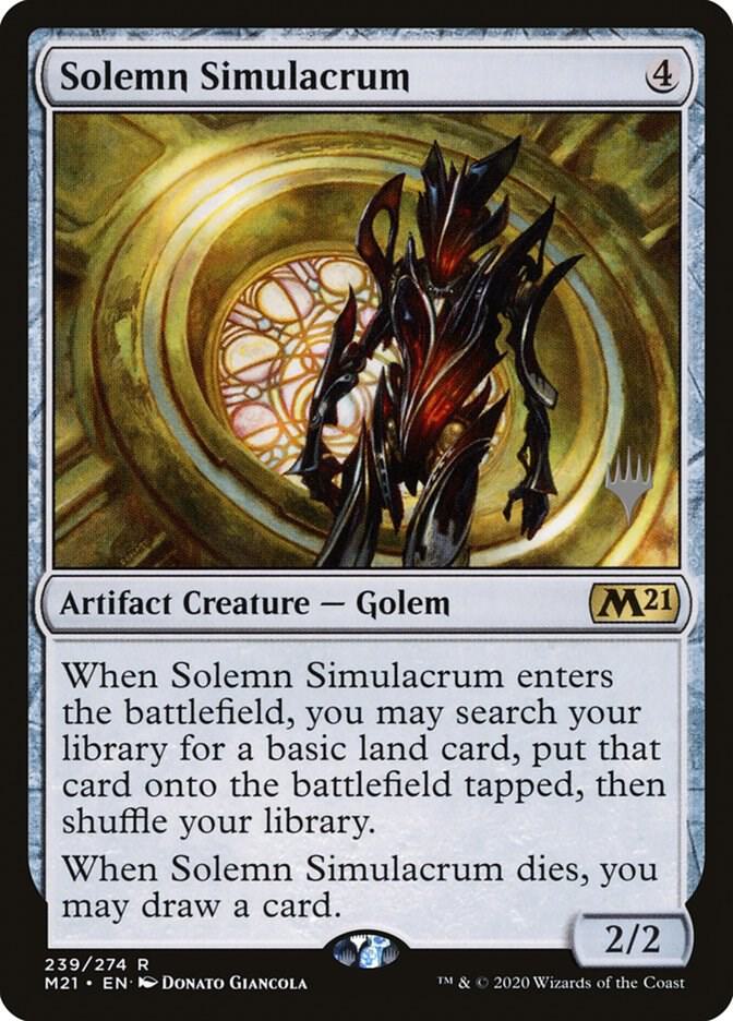 Solemn Simulacrum (239) [Core Set 2021 Promos]