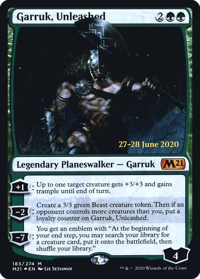 Garruk, Unleashed (183) [Prerelease Cards]