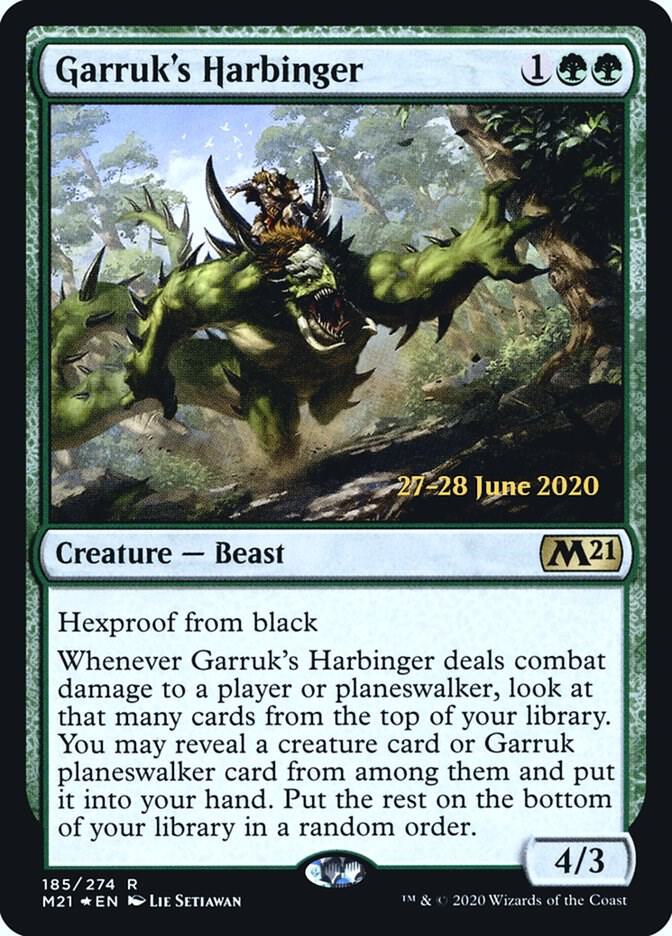Garruk's Harbinger (185) [Prerelease Cards]