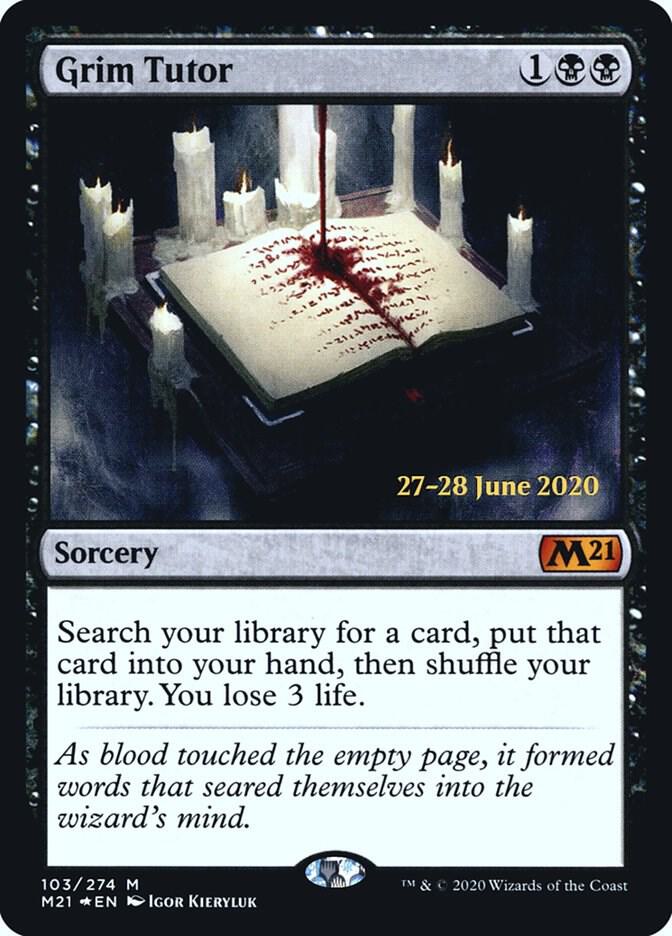 Grim Tutor (103) [Prerelease Cards]
