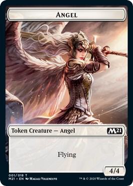 Angel // Cat (011) Double-Sided Token (1 // 11) [Core Set 2021]