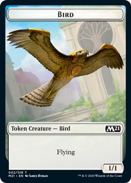 Bird // Cat (020) Double-Sided Token (2 // 20) [Core Set 2021]