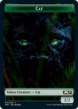 Cat (011) // Soldier Double-Sided Token (11 // 5) [Core Set 2021]