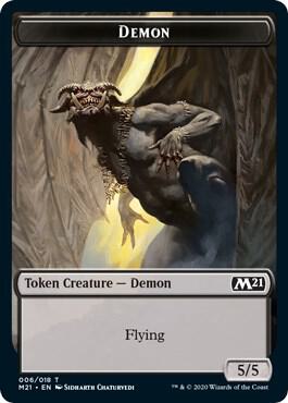 Demon // Soldier Double-Sided Token (6 // 5) [Core Set 2021]