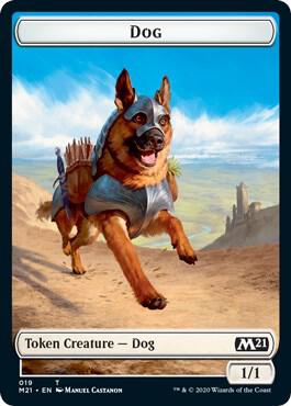 Dog // Griffin Double-Sided Token (19 // 3) [Core Set 2021]