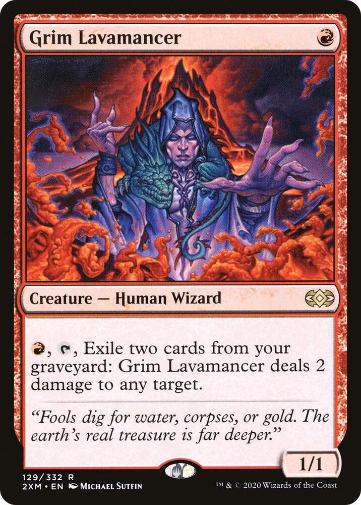 Grim Lavamancer (129) [Double Masters]