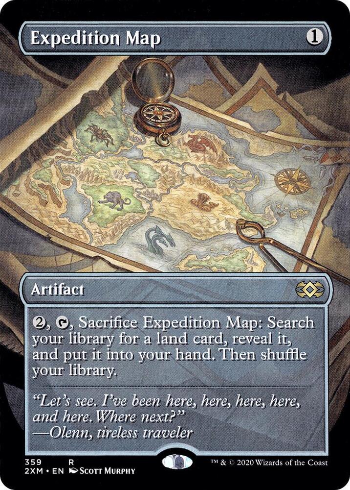 Expedition Map (Borderless) (359) [Double Masters] [Borderless]